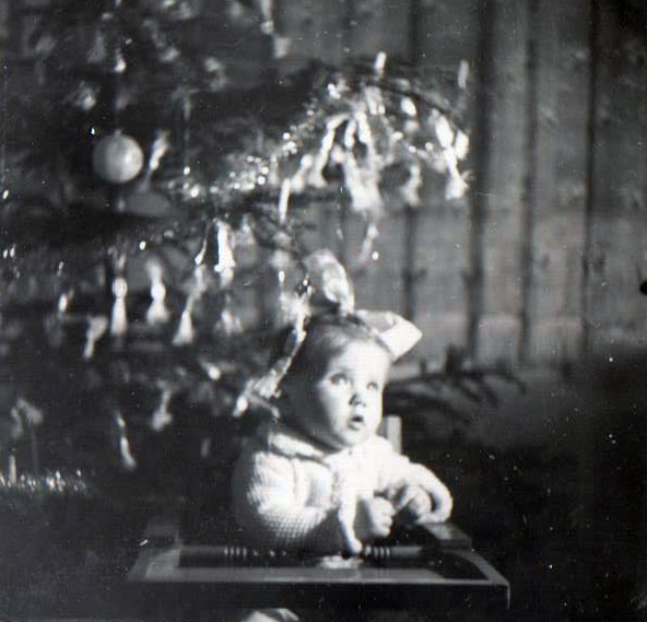 Maryknoll Normal College exhibition of Christmas trees, Manila, Philippines, 1930s, University of Southern California Library
